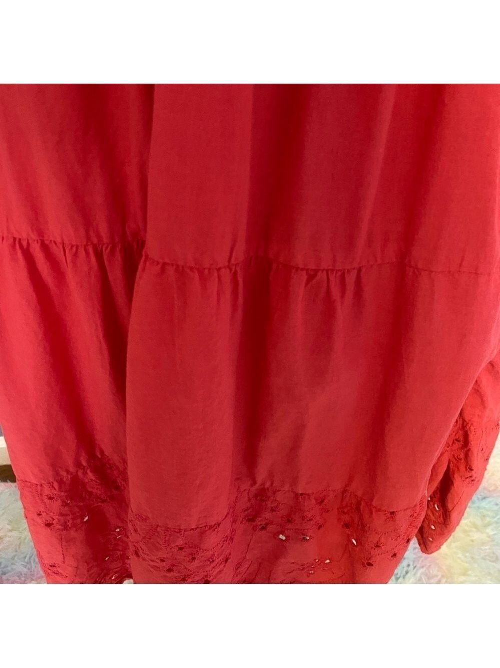 Kings Road Red Sleeveless Midi Dress XL Classic Minimalist Workwear Chic - Picture 9 of 15